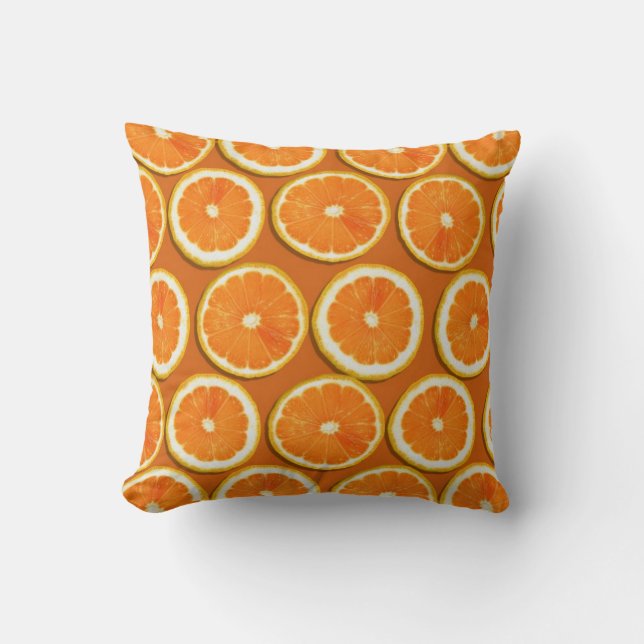 Coussin Motif de tranches de citron (Recto)