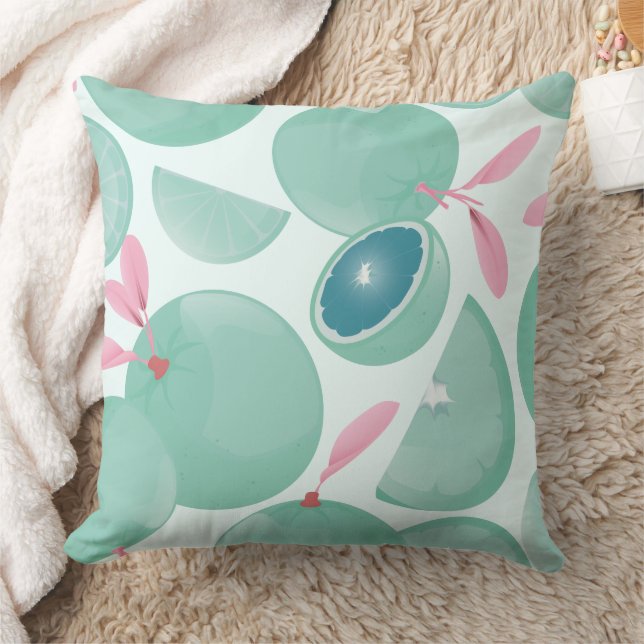 Coussin Motif de tranches de citrus frais (Couverture)