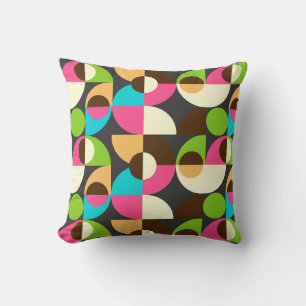 Coussin Motif de tuiles de néon Bauhaus