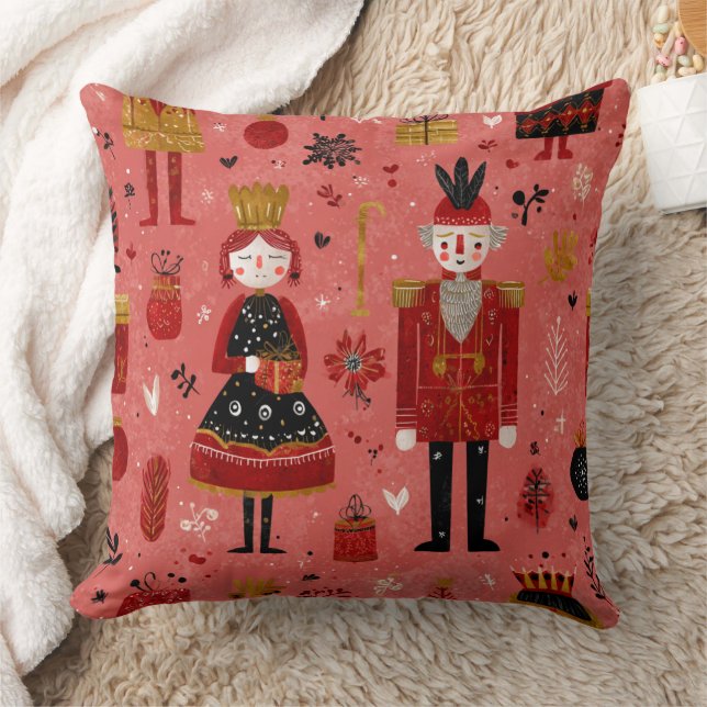Coussin Motif de vacances de casse-noisette fantaisiste (Couverture)