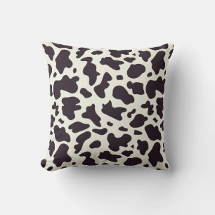 Coussin Motif de vache noir et blanc Imprimer