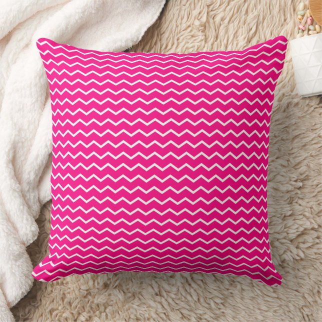 Coussin Motif de vagues Chevron Dynamiques (Couverture)