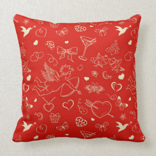 Coussin Motif de Valentine
