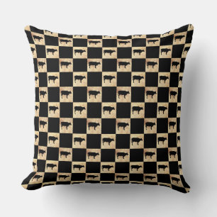 COUSSIN MOTIF DE VÉRIFICATION DE VACHE