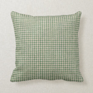 Coussin Motif de vert de pied-de-poule
