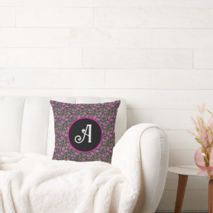 Coussin Motif de vigne botanique rose   Feuille florale él