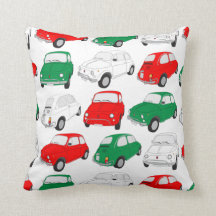 Motif de voiture vintage italien Cushion