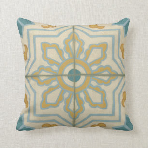 Coussin Motif décoratif de tuile de Vieux Monde