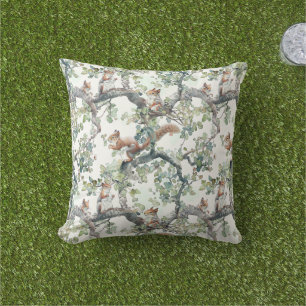 Coussin Motif d'écureuils mignons