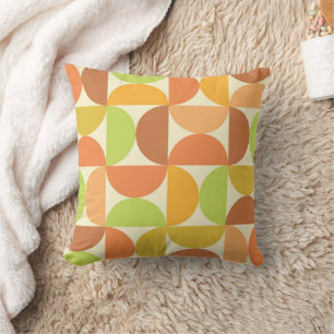Coussin Motif demi-cercles minimaliste du milieu du siècle