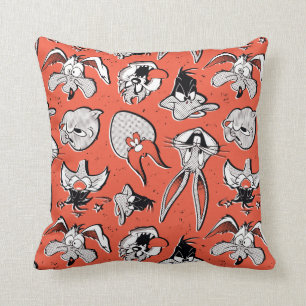 Coussin MOTIF demi-ton rétro LOONEY TUNES™