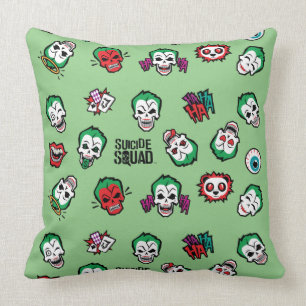 Coussin Motif d'Emoji de joker du peloton   de suicide