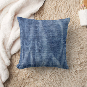 Coussin Motif Denim