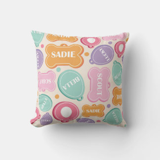 Coussin Motif des balises de chien en lecture