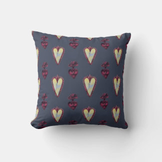 Coussin Motif des coeurs de vampire