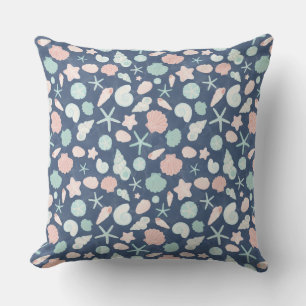 Coussin motif des coquillages