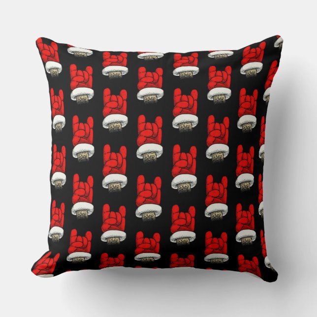 Coussin Motif des cornes de Noël en métal lourd (Recto)