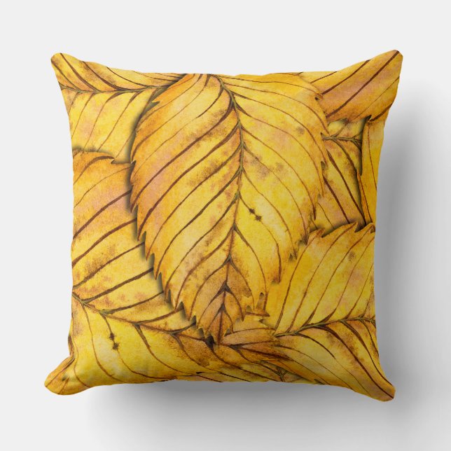 Coussin Motif des feuilles de couleur automne (Recto)