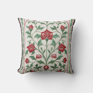Coussin Motif des fleurs mogholes