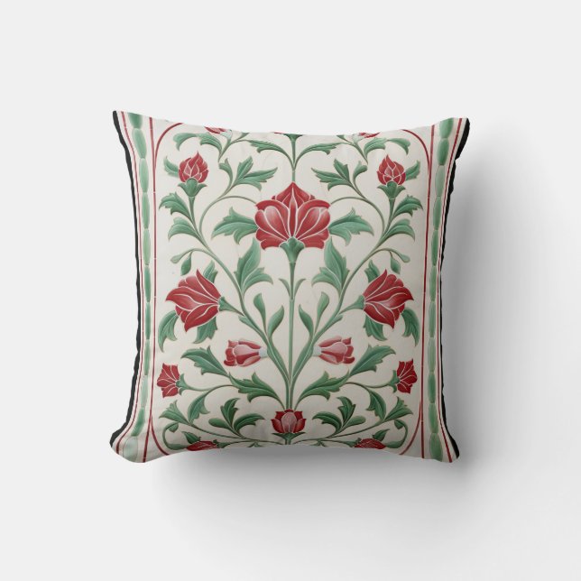 Coussin Motif des fleurs mogholes (Recto)