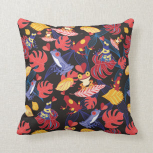 Coussin Motif des grenouilles d'amants