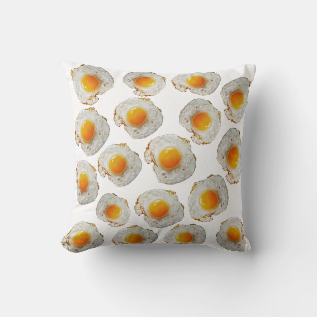 Coussin Motif des oeufs au plat (Recto)