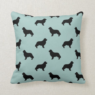 Coussin Motif des silhouettes de Terre-Neuve