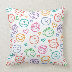 Coussin motif des sourires