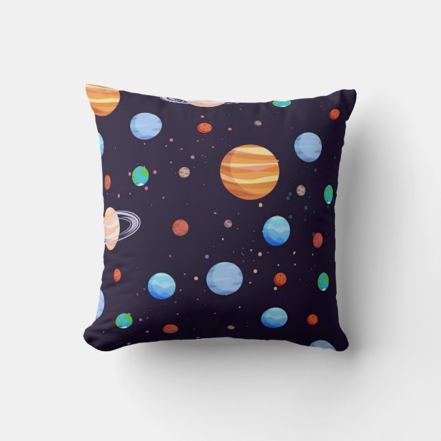 Coussin Motif d'espace (Recto)