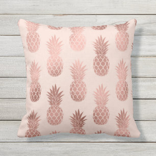 Coussin Motif d'été pour ananas Rose tropical