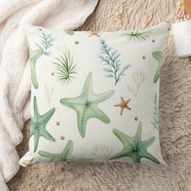 Coussin Motif d'étoiles de mer côtières  (Couverture)