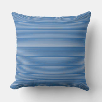 Coussin Motif deux tons bleu