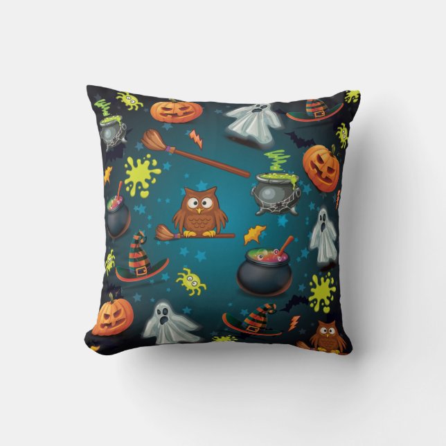 Coussin Motif d'Halloween (Recto)