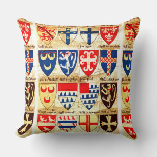 Coussin Motif d'héraldry décoratif