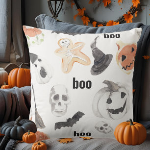 Coussin Motif d'horreur d'Halloween coloré Bonne Hallowee