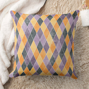 Coussin Motif diamant à carreaux Argyle classique