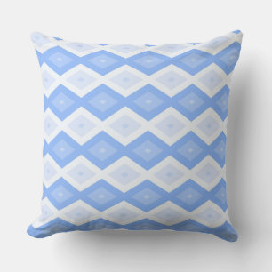 Coussin Motif diamant bleu pâle