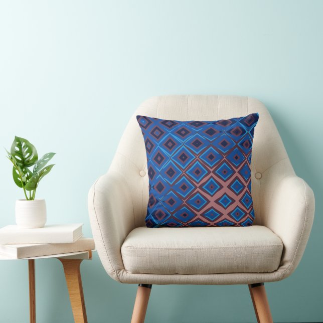 Coussin Motif diamant géométrique  (Chaise)