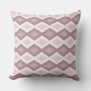 Coussin Motif diamant rose quartz rose