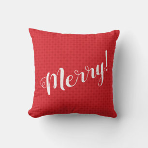 Coussin Motif Diamant Rouge - MERRY