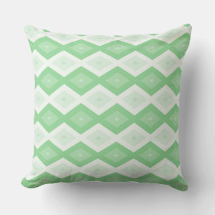 Coussin Motif diamant vert pomme