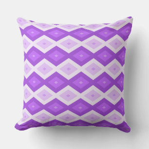 Coussin Motif diamant violet clair