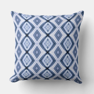 Coussin Motif Diamants Bleus Harmony Diamond Blues