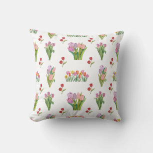 Coussin Motif d'impression couleur aquarelle