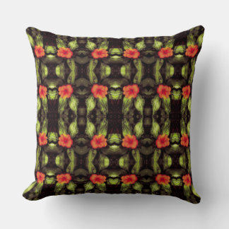 Coussin motif d'impression lmpatiens