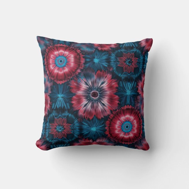 Coussin Motif DIY sans couture de cravate  (Recto)
