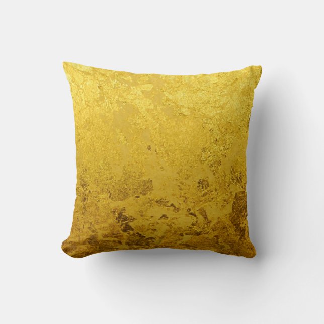 Coussin Motif d'OR/feuille d'or PURS (Recto)