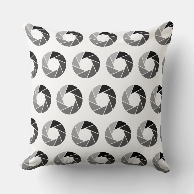 Coussin Motif d'ouverture - Tons sur blanc (Recto)