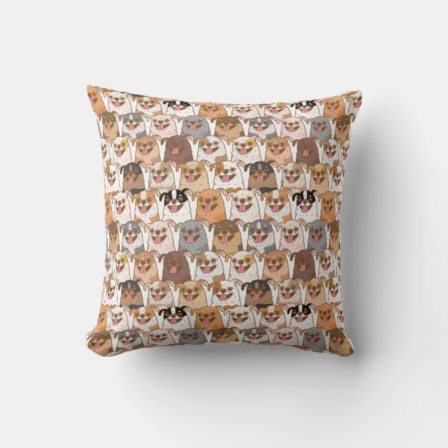 Coussin Motif du Chihuahua (Recto)