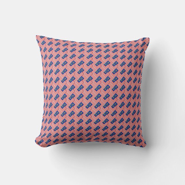 Coussin Motif du drapeau de Malaisie (Recto)